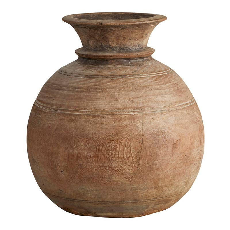 Matki Wooden Round Vase | APIARY by The Busy Bee