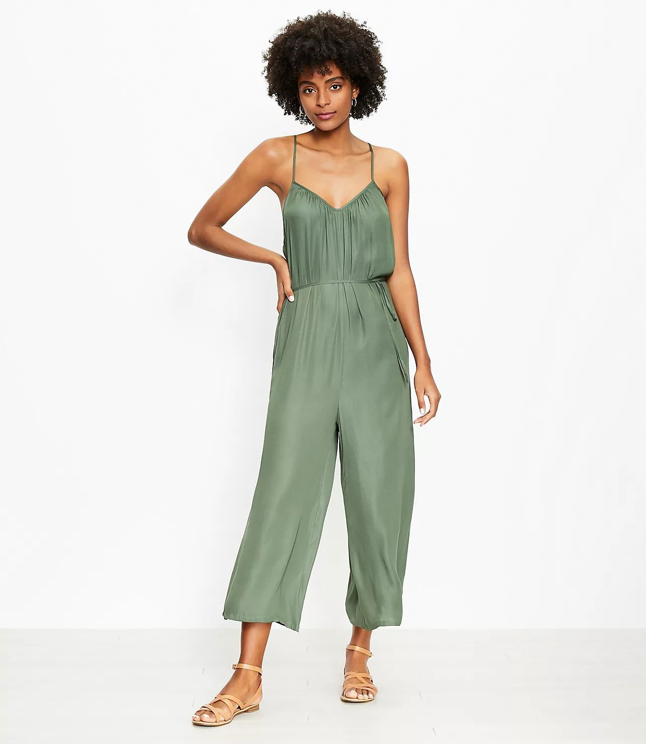 Crossback Strappy Jumpsuit | LOFT