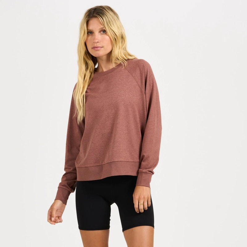 Long-Sleeve Halo Crew | Shade Heather | Vuori Clothing