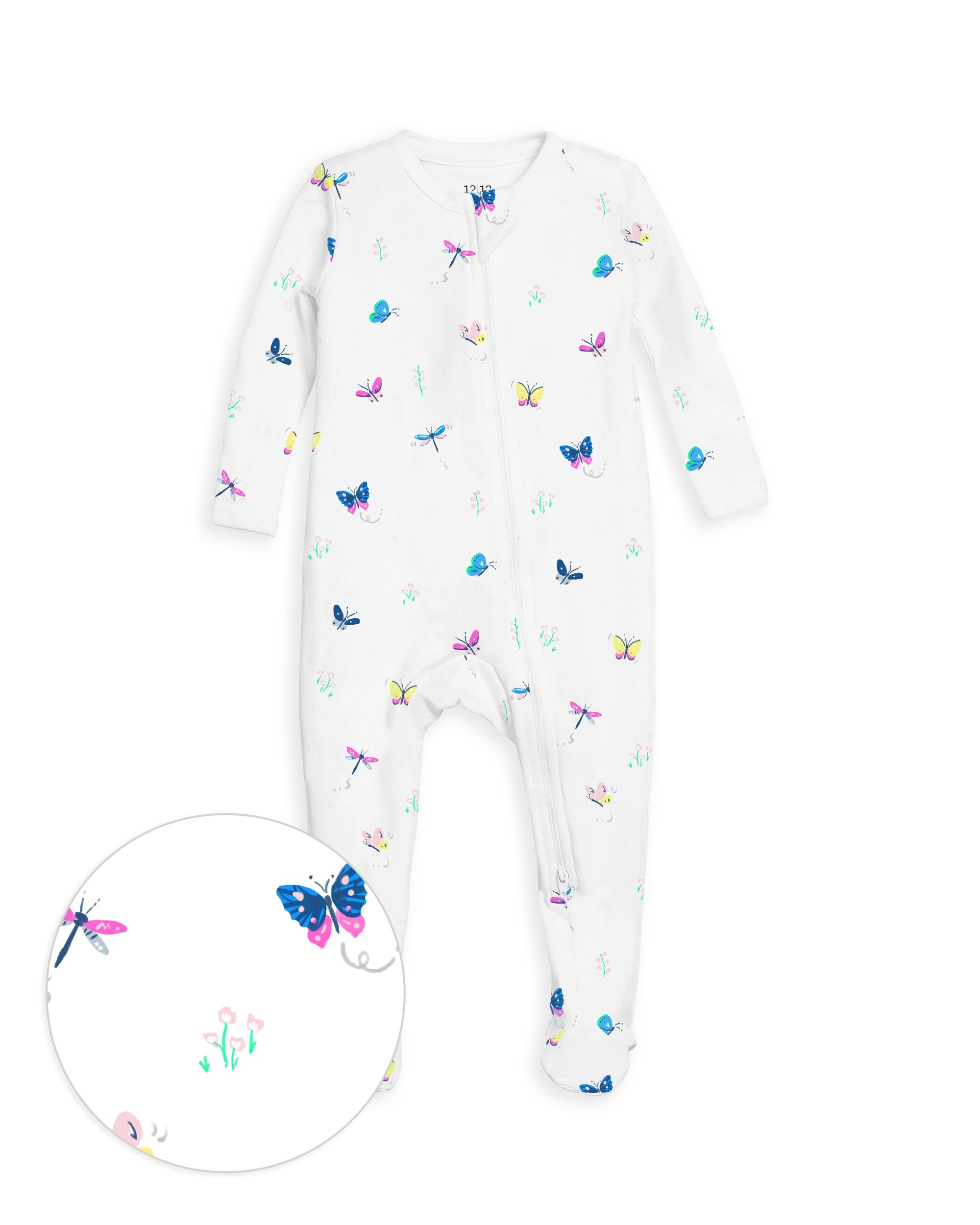 The Organic Zipper Footie | 1212