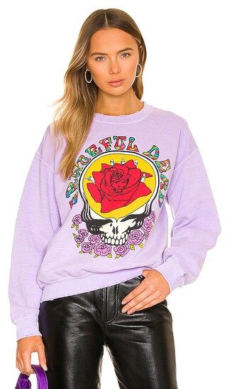 Grateful Dead Crewneck Sweatshirt in Washed Purple | Revolve Clothing (Global)