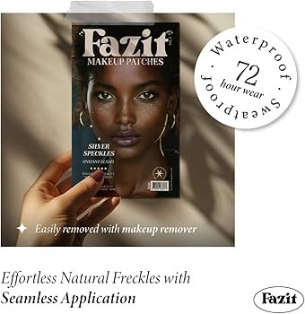 Fazit Makeup Patches - Silver Speckles - Glow Up Make-Up Patches - Cute Glitter Makeup Accessorie... | Amazon (US)