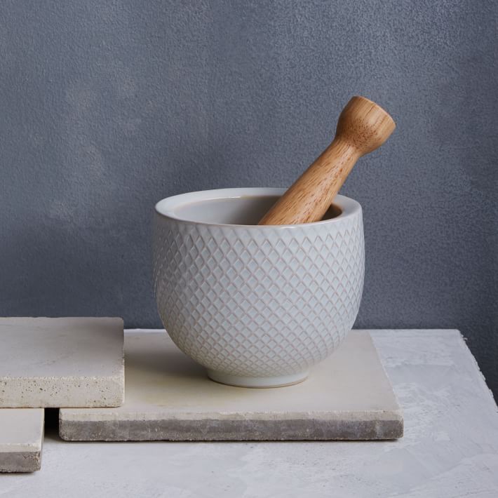 Textured Mortar + Pestle | West Elm (US)