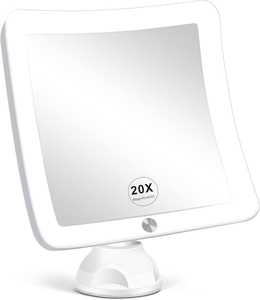 Fabuday 20X Magnifying Mirror with LED Light, 7 Inch Upgraded Lighted Makeup Mirror with Magnific... | Amazon (US)