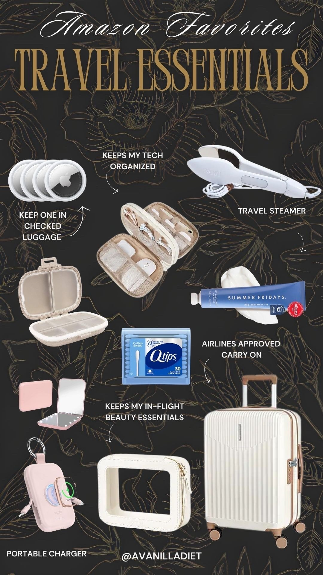 ✈️ Amazon travel essentials ✈️
Must-have travel finds that make packing easier, airport days smoother, and trips way more comfortable ✨
#amazontravel #travelessentials #ltktravel #vacaymusthaves #airportstyle


#LTKBeauty #LTKTravel