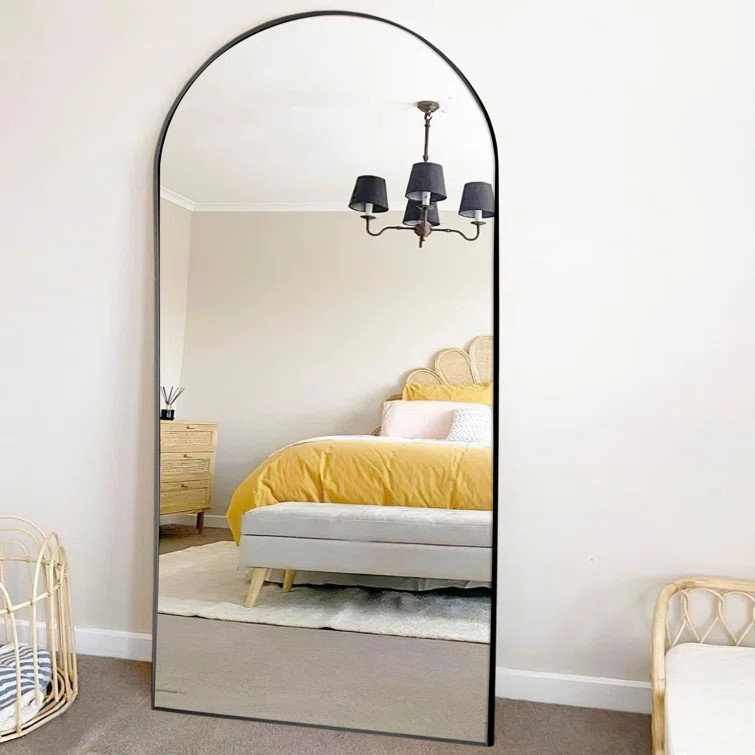 Brunelle Arch Metal Floor Mirror | Wayfair North America