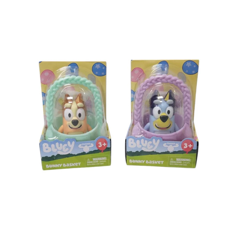 Set of 2 Bluey Bunny Basket Set Bingo in Green Basket and Bluey in Purple Basket | Walmart (US)