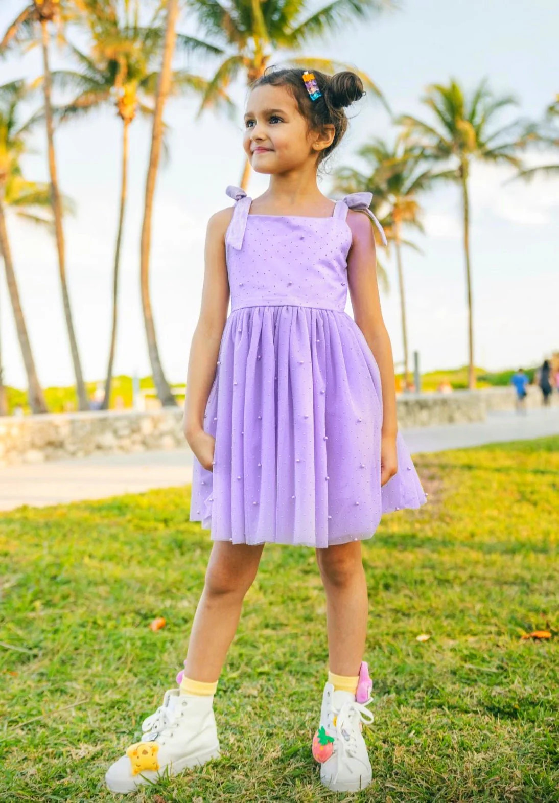 Lavender Crystal Pearl Tulle Tank Dress 2 | Lola + The Boys