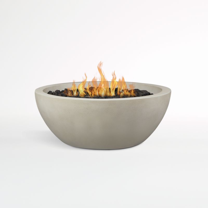 Retreat 38" Outdoor Patio Fire Bowl | Crate & Barrel | Crate & Barrel