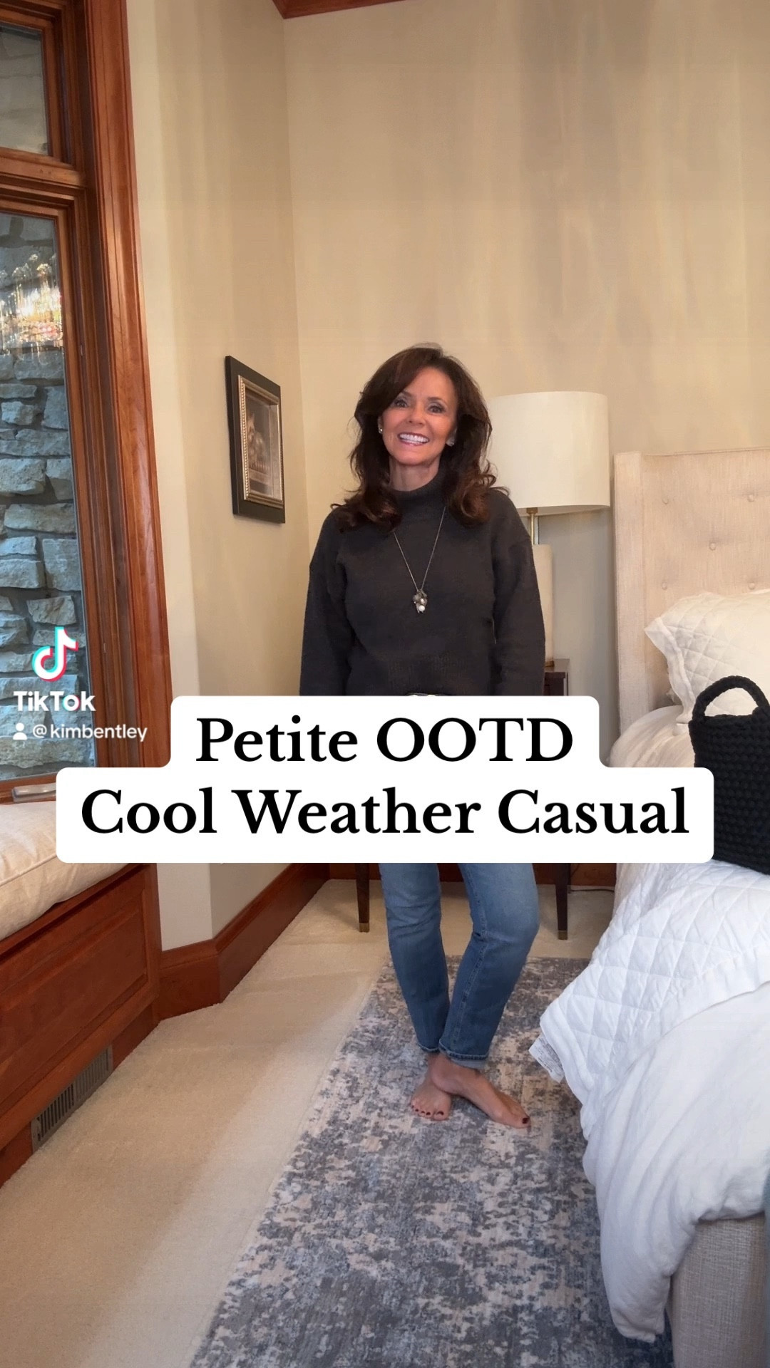 The charcoal mock neck weather is on sale for only $15! It’s available in several colors and sizes  
Petite casual outfit of the day
Denim jeans, reversible belt, woven handbag

#LTKVideo #LTKover40 #LTKstyletip