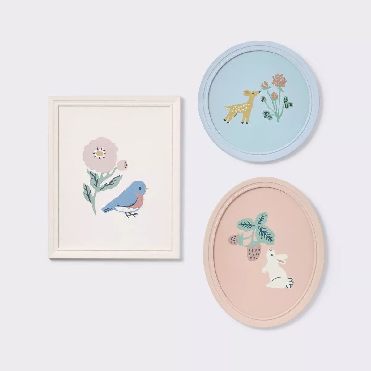 3pk Story Book Floral Framed Wall Art - Cloud Island™ | Target