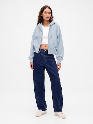 VintageSoft Full-Zip Wedge Hoodie | Gap (US)