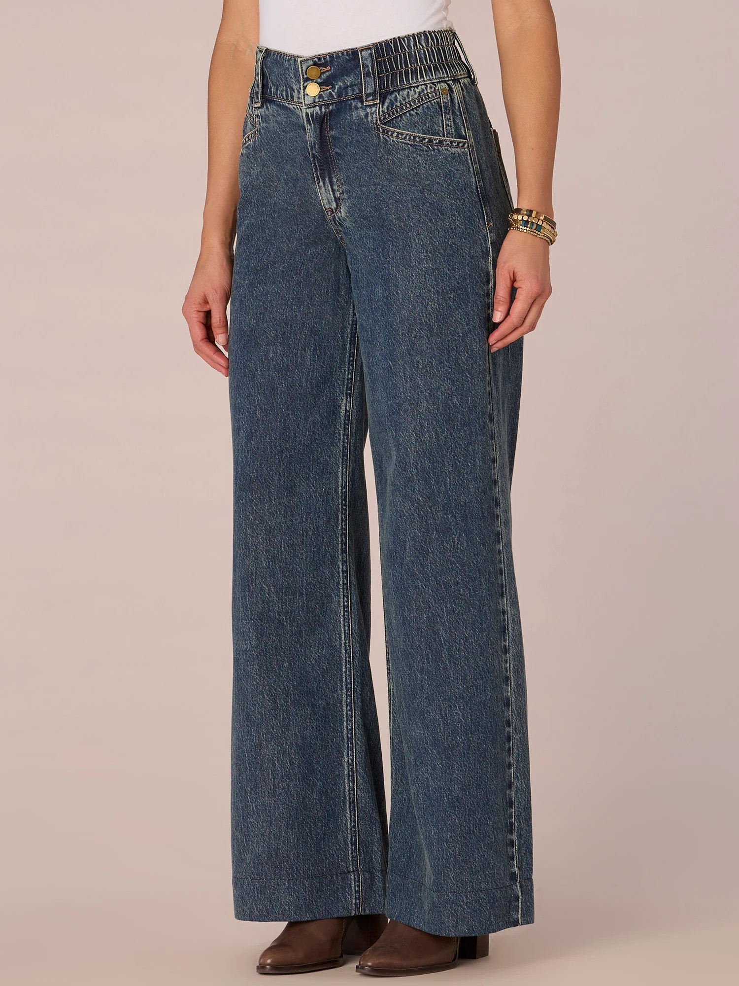 "Ab"solution Skyrise Cinched Waist Wide Leg Jeans | Democracy Clothing