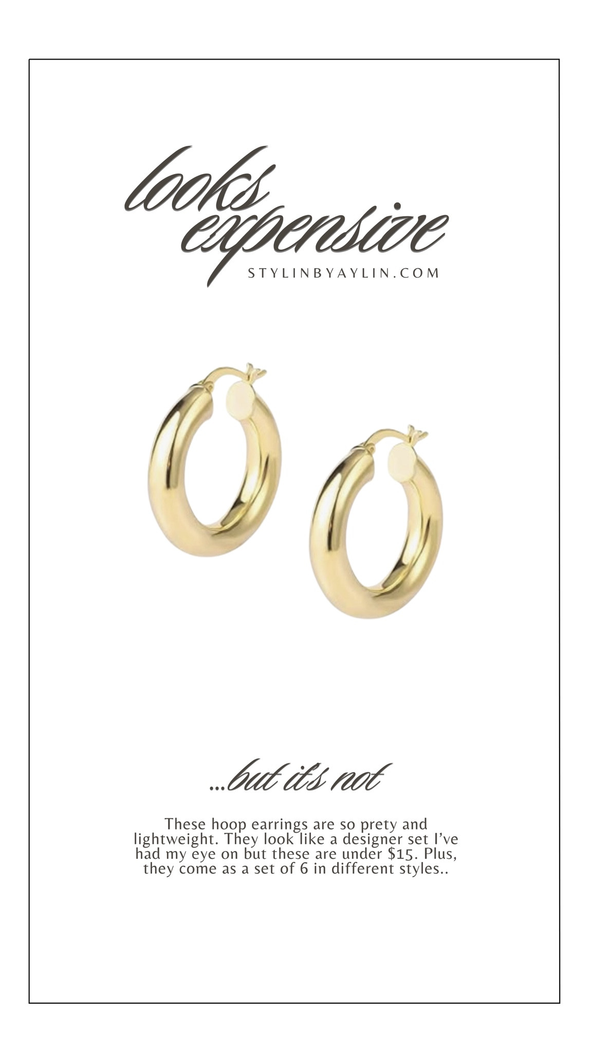 Looks expensive…good hoops. #stylinbyaylin

#LTKFindsUnder50 #LTKStyleTip #LTKFindsUnder100