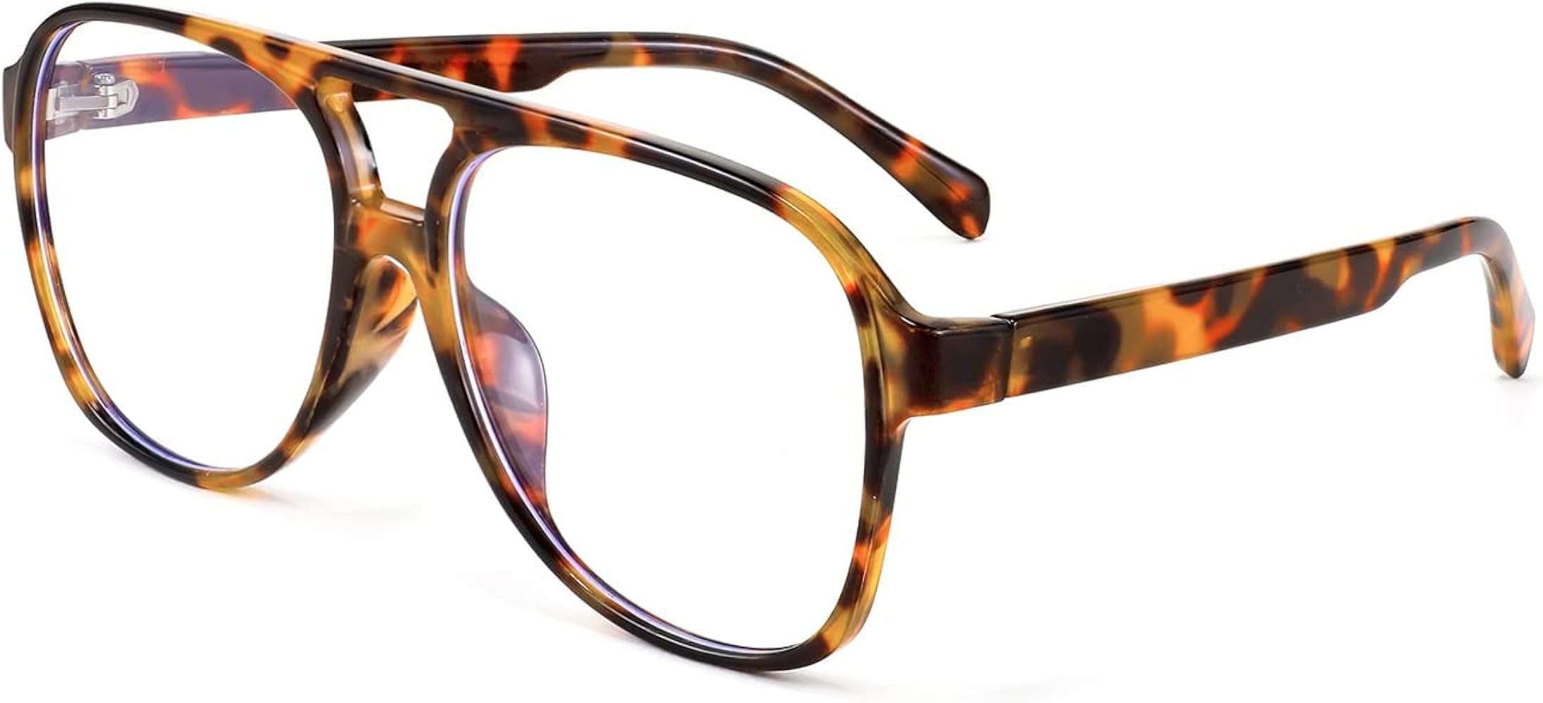 FEISEDY 70s Aviator Glasses Frame Blue Light Blocking Glasses Oversized Square Computer Glasses W... | Amazon (US)