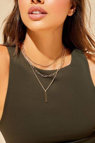 Layered Matchstick Necklace | Forever 21 (US)