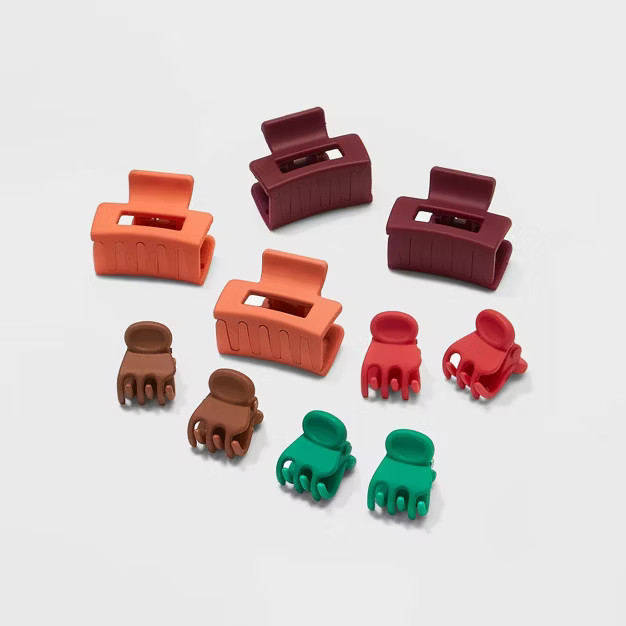 Mini Claw Hair Clip Set 10pk - Wild Fable™ | Target