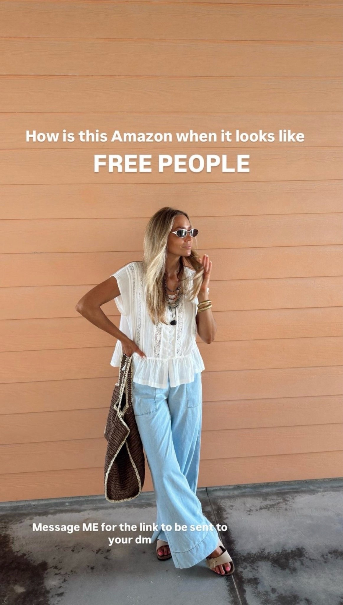 🤍 How is this Amazon when it looks like  FREE PEOPLE Message ME for the link to be sent to your dm