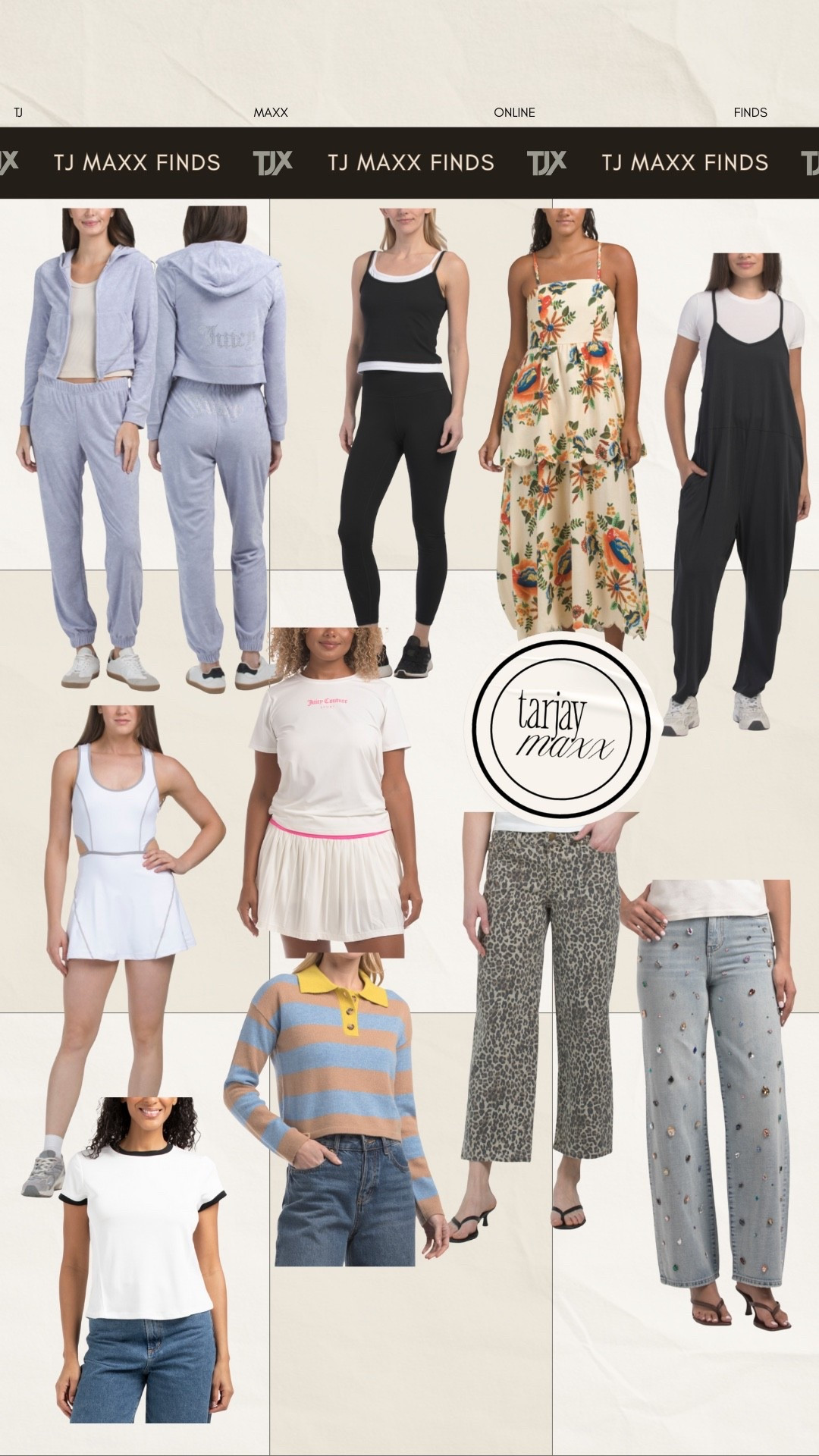 TJ Maxx clothing finds featuring popular brands you usually see online for half the price of retail — Juicy Couture, Under Armour, Free People, and House of Harlow all in one place. These are easy, wearable pieces you can style for everyday life, whether you’re getting back to routine, planning date night outfits, or just refreshing your wardrobe with affordable staples that feel current without paying full price. valentines decor, women’s puffer jacket – JoyLab, apres ski outfit, back to routine, home organization, valentines outfit women, signature scent, Denim Forum The Farrah hi-rise wide jean, date night outfits, crockpot recipes

#LTKgrwm #LTKValentine #LTKdayinmylife