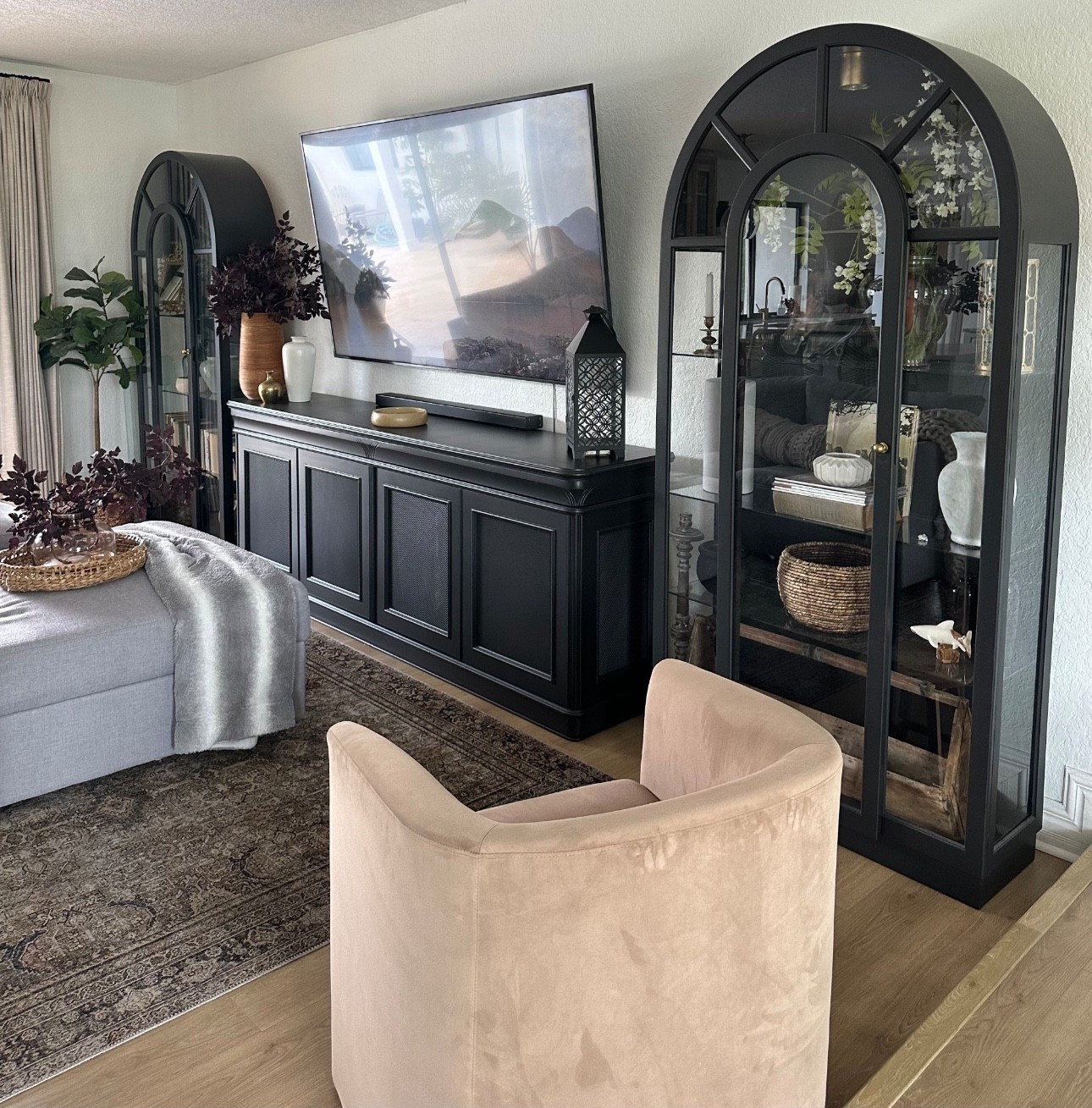 Family room tv cabinet and arched cabinets 


#LTKSaleAlert #LTKHome #LTKU