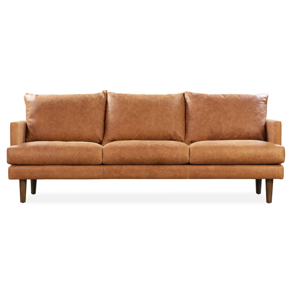 Mauricio Sofa Cognac Tan - Poly & Bark | Target