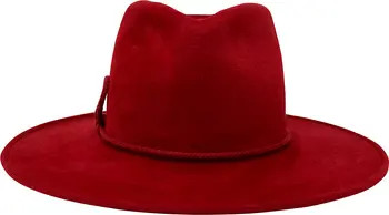 Frances Grey Wide Brim Fur Felt Fedora | Nordstrom | Nordstrom