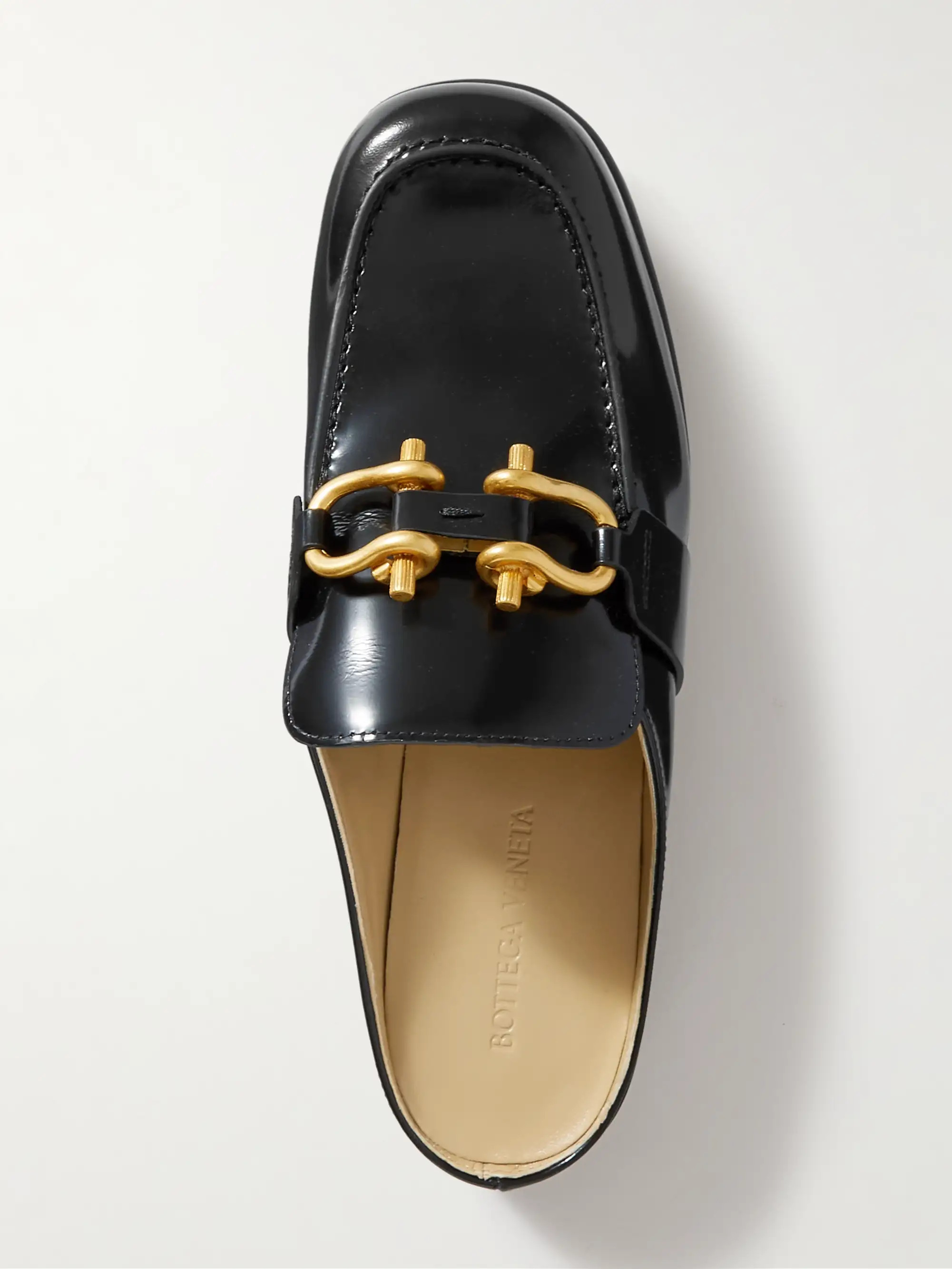 BOTTEGA VENETAMonsieur Mocassin glossed-leather loafers | NET-A-PORTER (US)