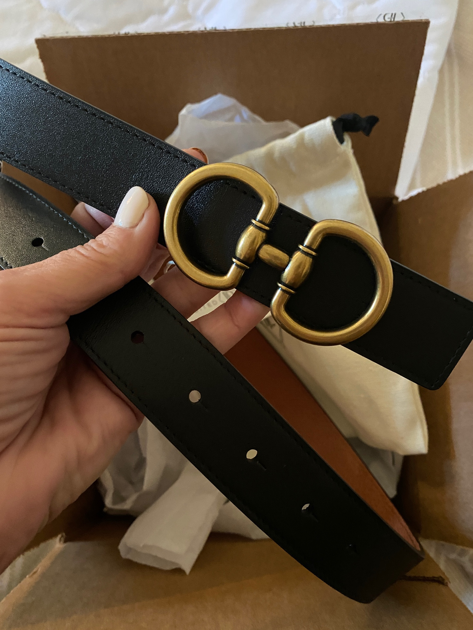 Edited Pieces  Reversible Horsebit Belt