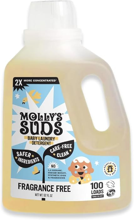 Molly's Suds Baby Liquid Laundry Detergent | Removes Formula, Poop & Spit-Up Stains | Extra Gentl... | Amazon (US)