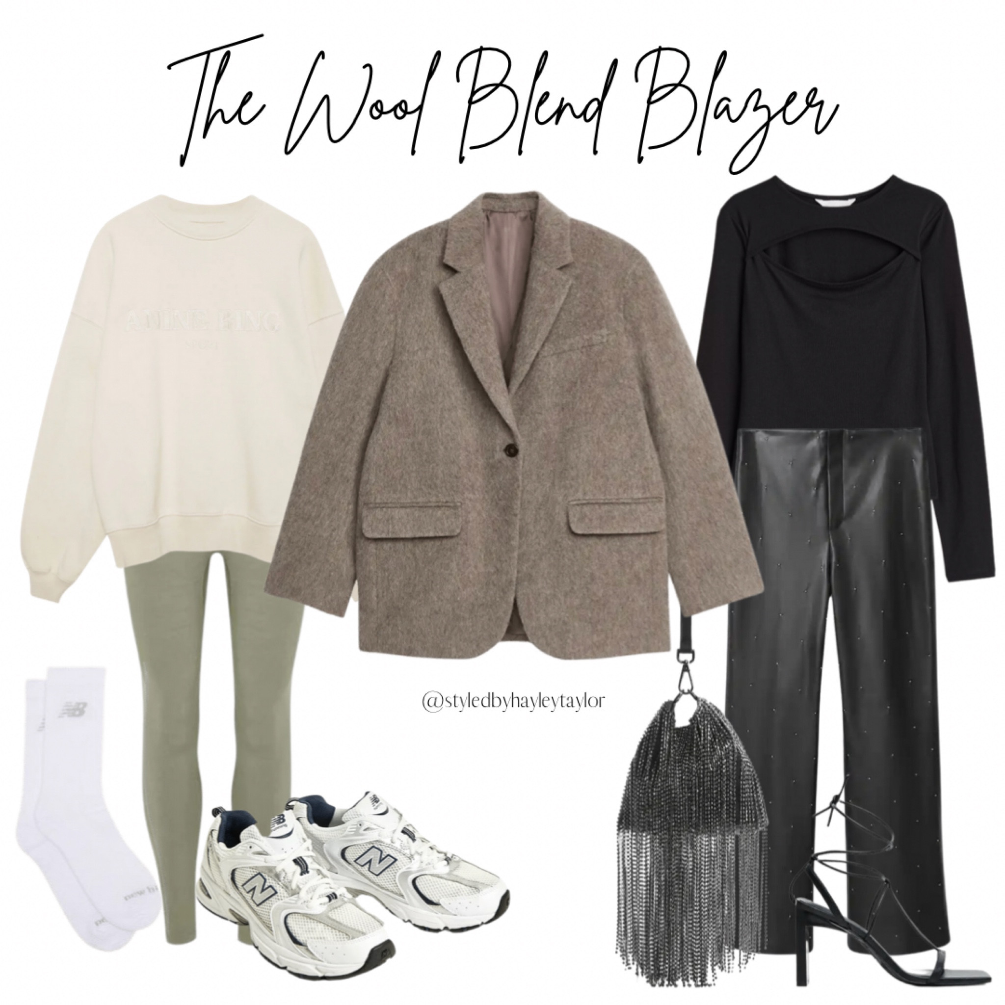 The Wool Blend Blazer Edit - dress up or dress down ✨

For day this is the perfect look for strolling around the shops, for mums on the run, or a simple coffee stop. 

For evening go all black 🖤 pair with leather diamanté trousers, a slinky body top, heels and a statement bag! 

#LTKstyletip #LTKSeasonal #LTKHoliday