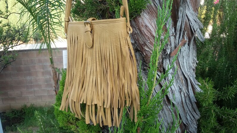Fringe Taupe/tan Purse Crossbody Handbag - Etsy | Etsy (US)