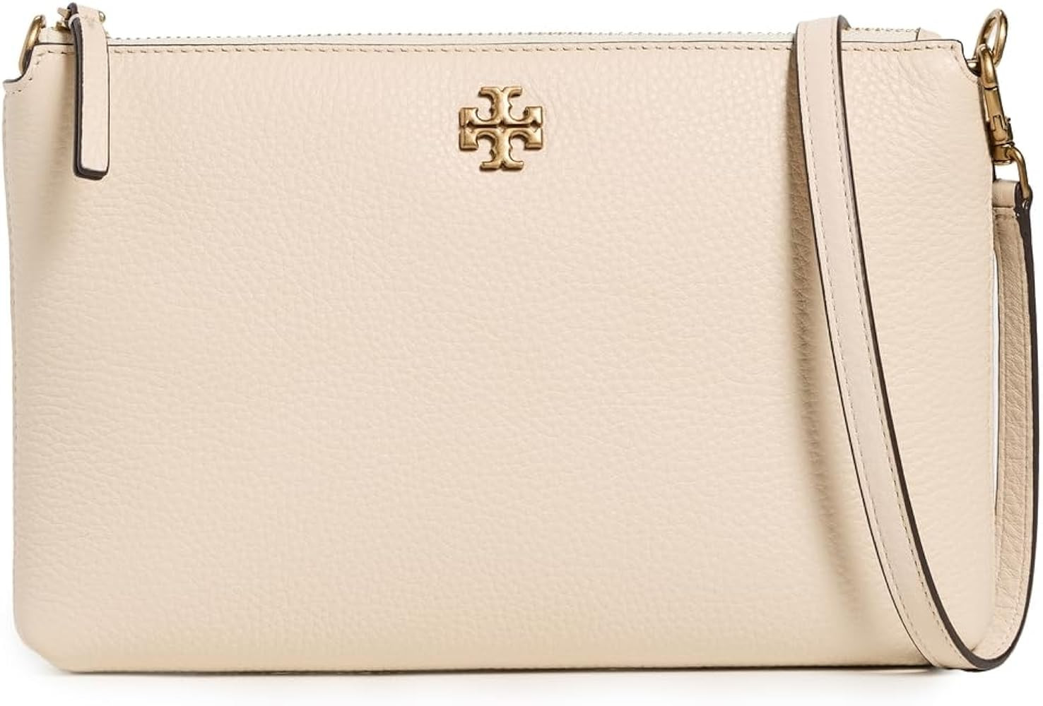 Tory Burch Women's Mercer Pebbled Wallet Crossbody, New Cream, One Size: Handbags: Amazon.com | Amazon (US)