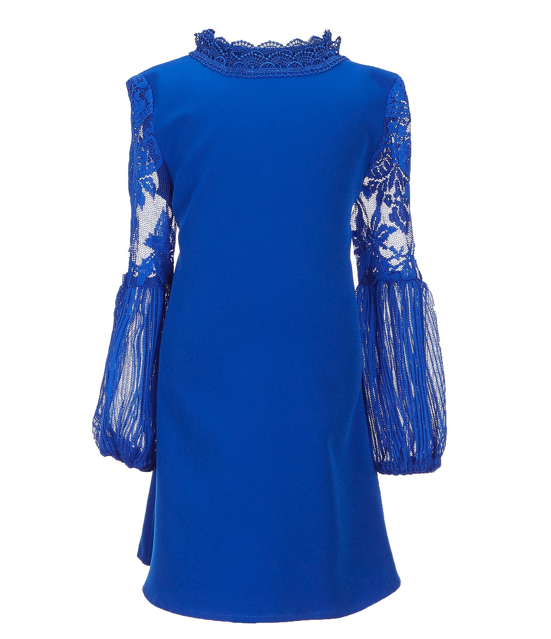 GB Girls Little Girls 2T-6X Social Sheer Lace Shift Dress | Dillard's | Dillards