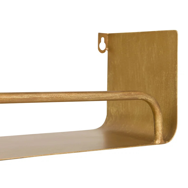 Syler Metal Modern Wall Shelf Set (Set of 2) | Wayfair North America