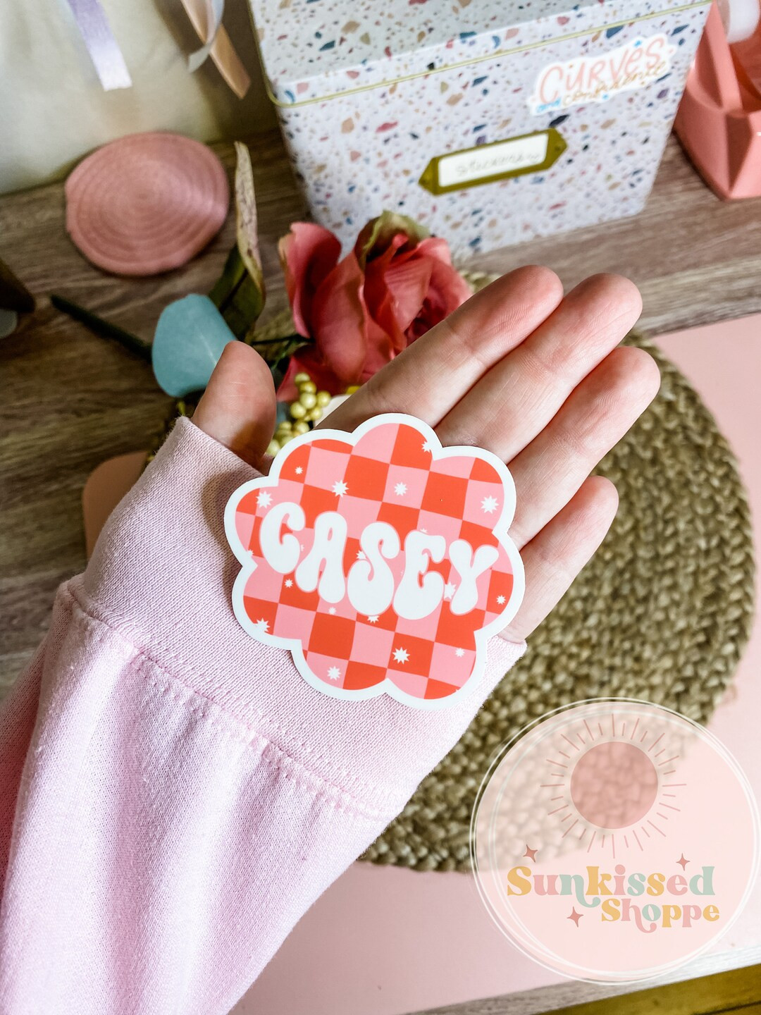 Custom Name Sticker Water Bottle Sticker Y2k Sticker Retro - Etsy | Etsy (US)