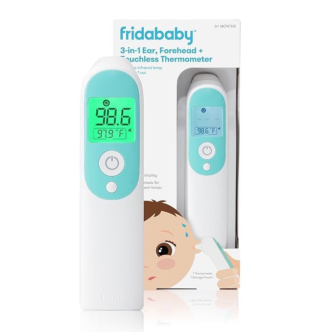 Frida Baby Thermometer, 3-in-1 Infrared Thermometer for Ear, Forehead & Touchless, Digital Baby T... | Amazon (US)