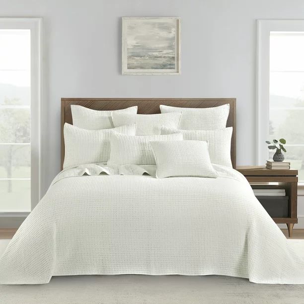 Levtex Home - Mills Waffle - Full Bedspread Set - Cream Cotton Waffle - Bedspread Size (96 x 110i... | Walmart (US)