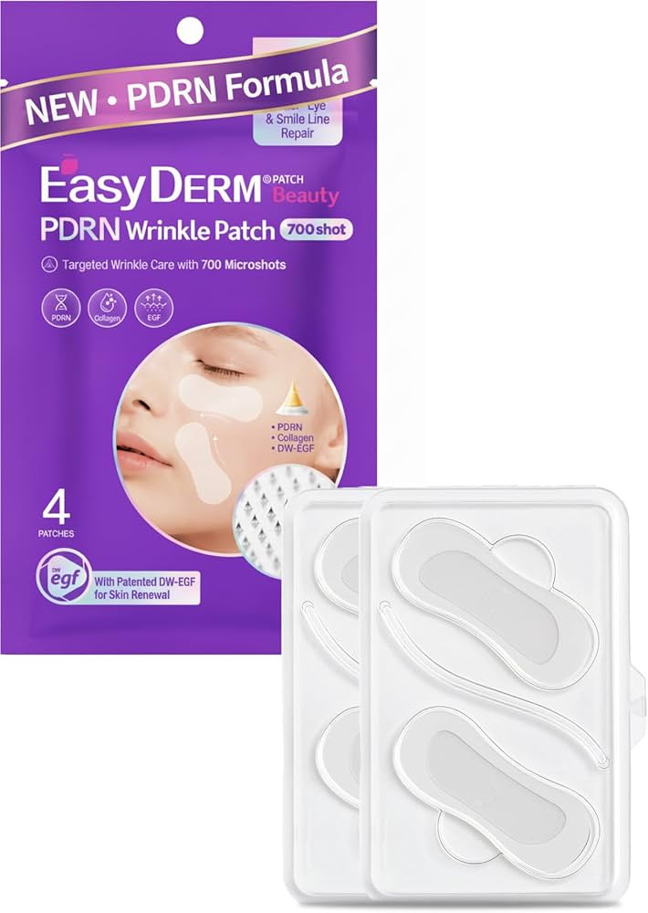Easyderm PDRN Patch - Under Eye & Smile Line Care, 4 Patches, K-Beauty Korean Skincare with Colla... | Amazon (US)