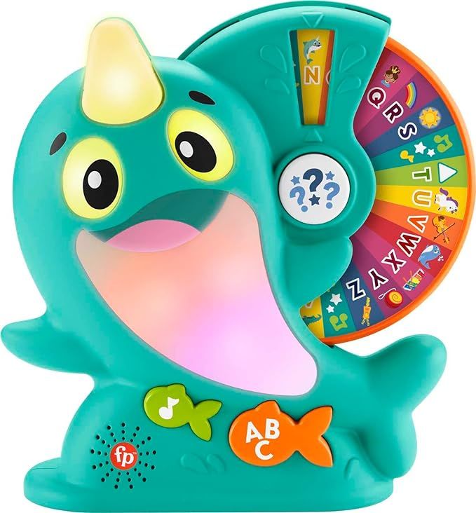 Fisher-Price Linkimals Toddler Toy Learning Narwhal with Interactive Lights Music & Educational G... | Amazon (US)