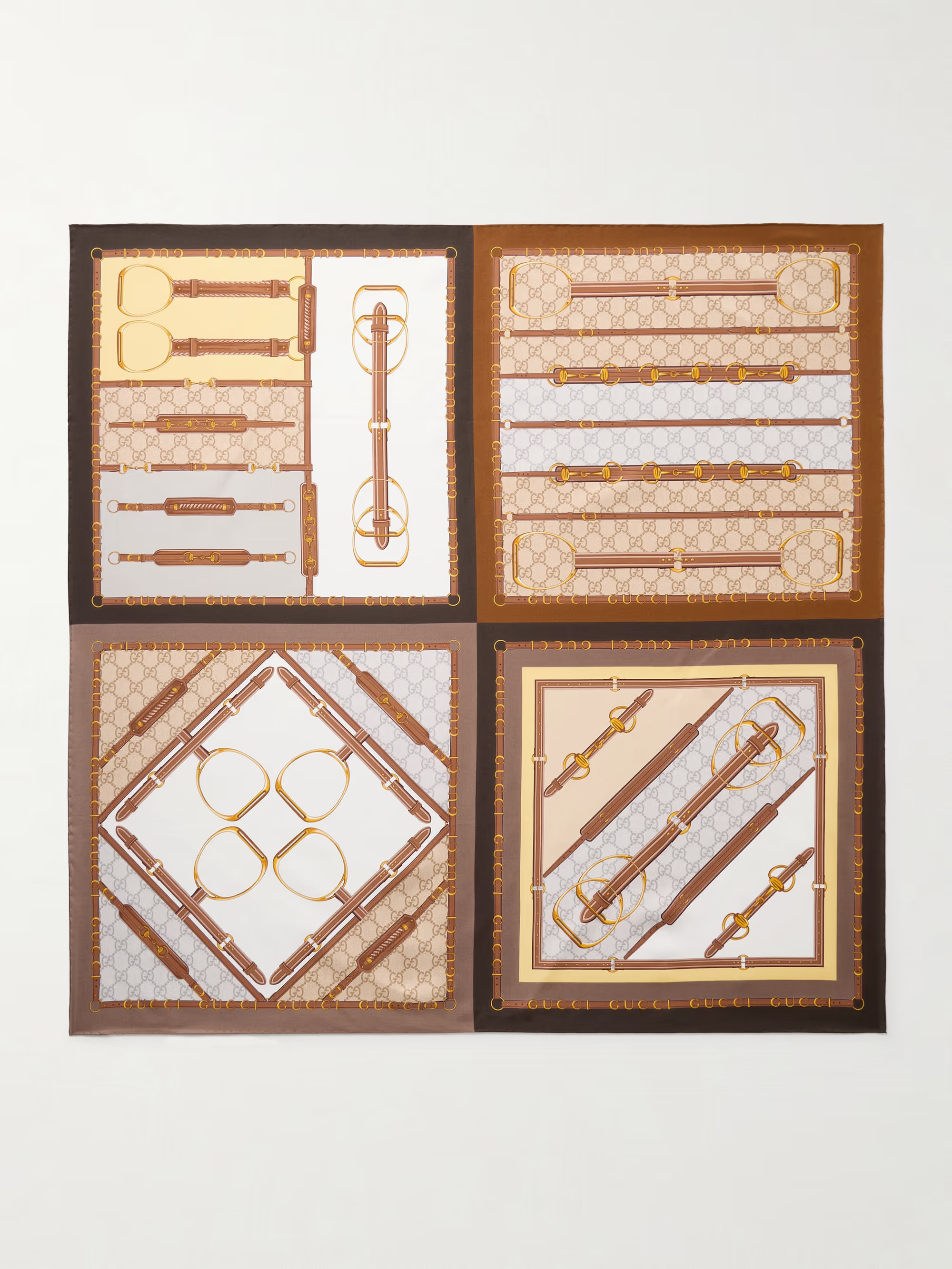 GUCCI Printed silk-twill scarf | NET-A-PORTER | NET-A-PORTER APAC