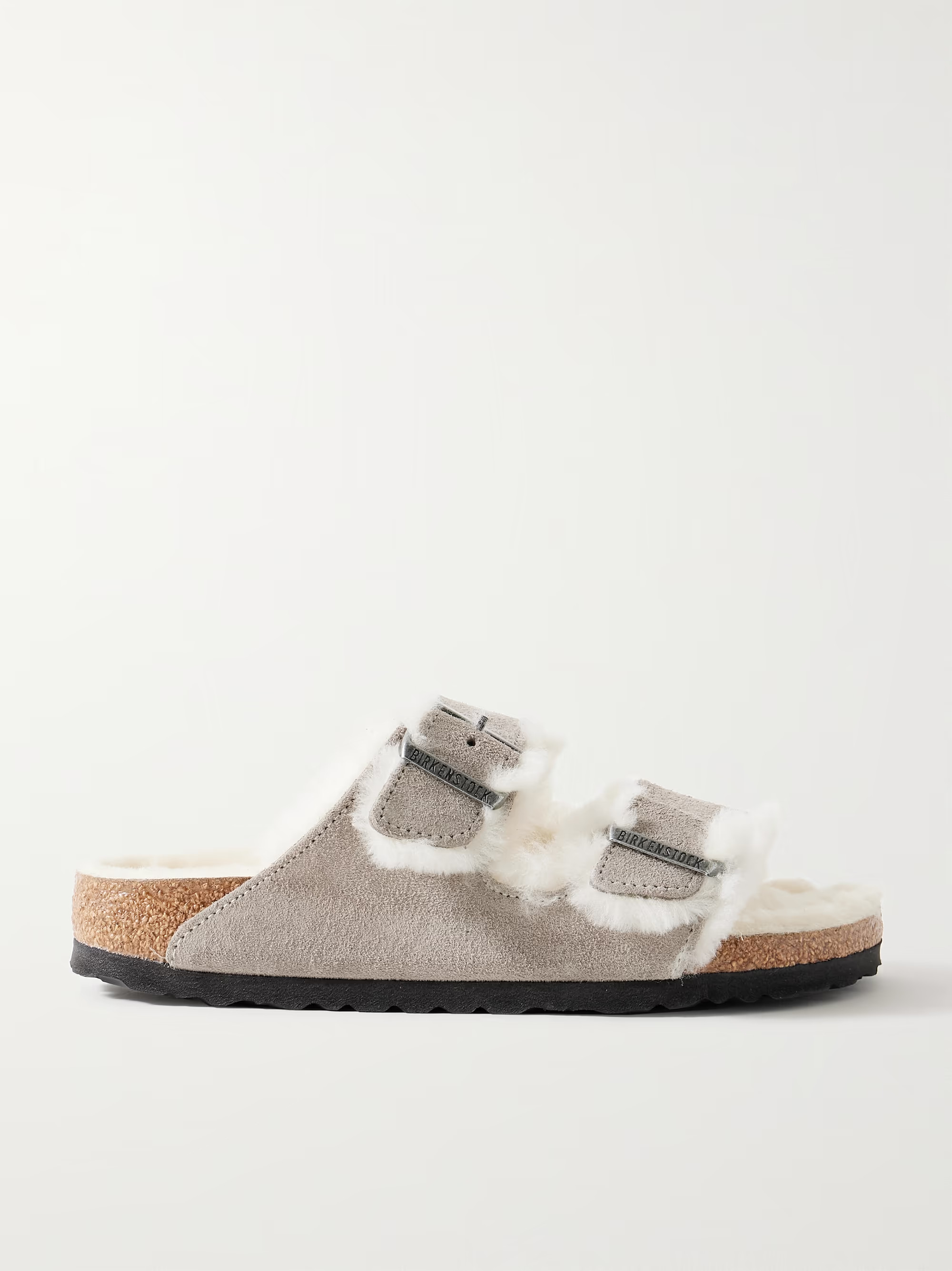 Arizona shearling-lined suede sandals | NET-A-PORTER (US)