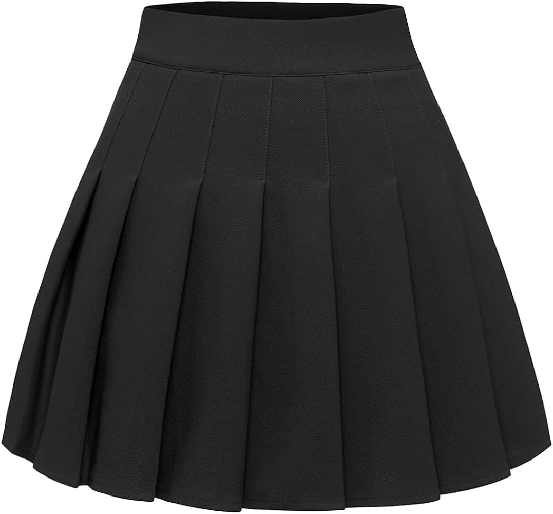 Pleated Skirts for Women Mini High Waist Skater Tennis Skirt A-line Cheerleader Skirt | Amazon (US)