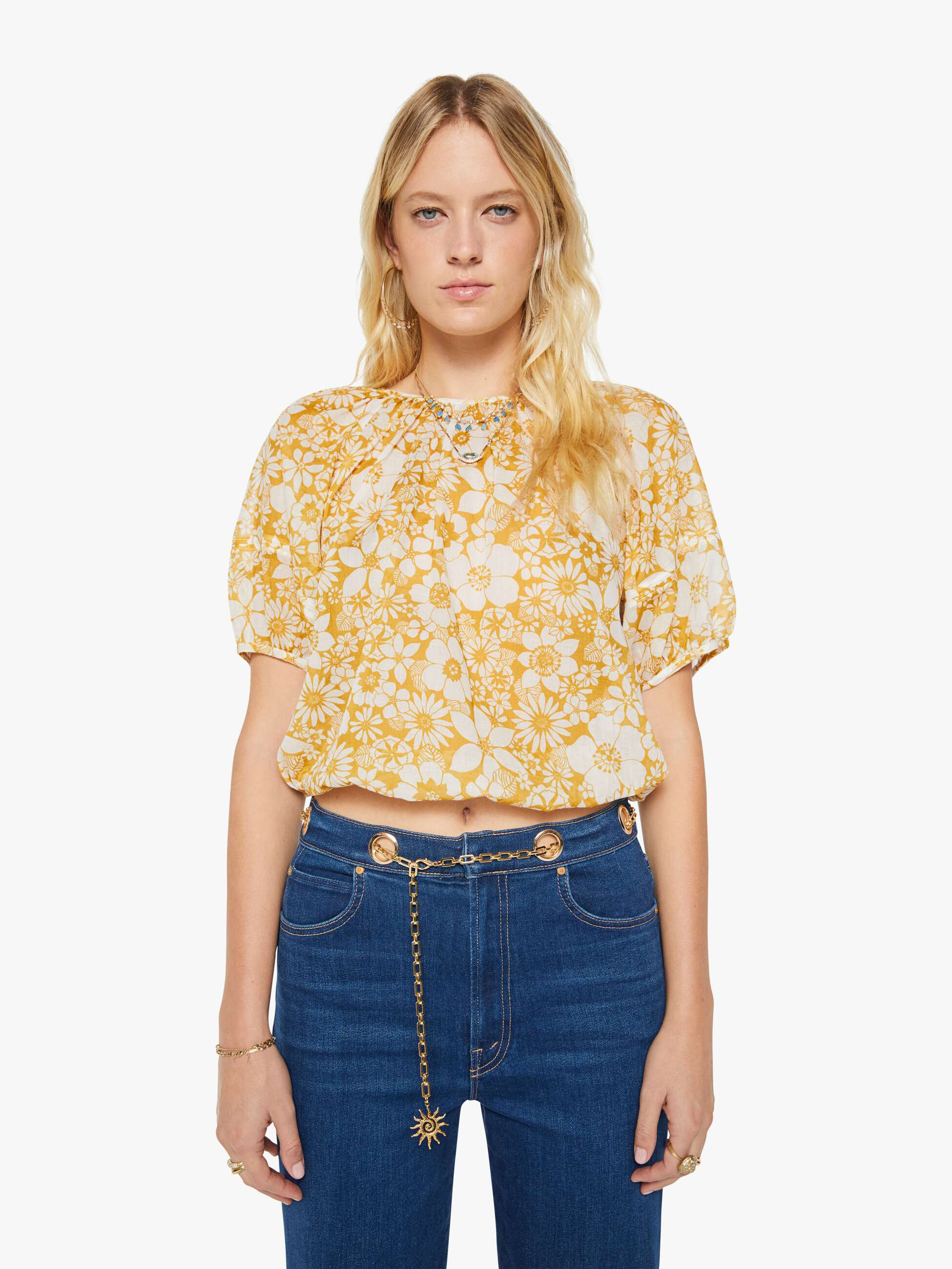 The Party In The Back Shirt - Floral Notes | Mother Denim