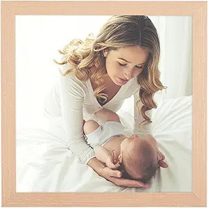 5x5 Picture Frame Natural Woodgrain,Rustic 5x5 Picture Frame Beige, Pic Hanging Poster Frame, 5 b... | Amazon (US)