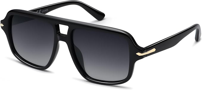 VANLINKER 2026 Trendy Retro Square Aviator Sunglasses for Women Men VL9895 | Amazon (US)