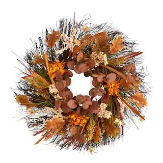 22" Autumn Dahlia & Berries Fall Wreath | Michaels | Michaels Stores