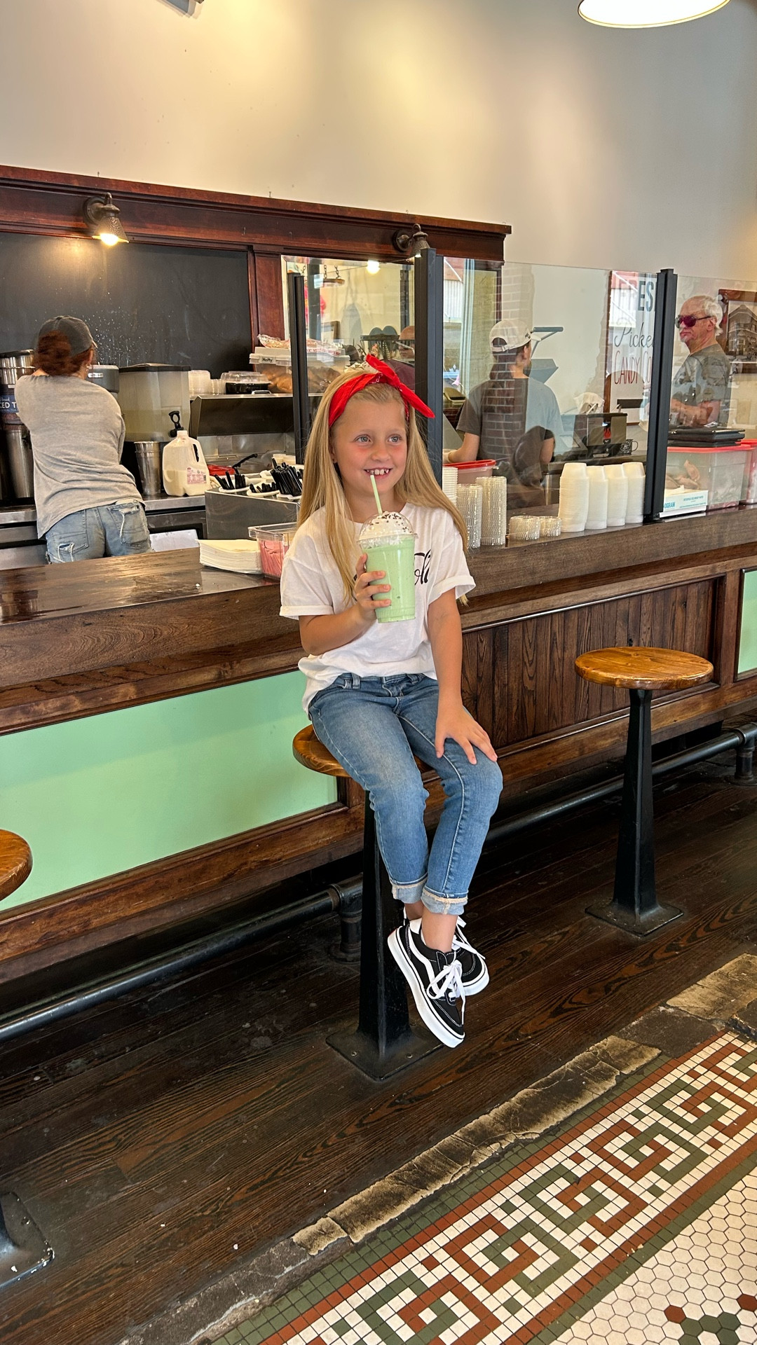 Her outfit is all TTS and from Amazon or Old Navy. 
The shirt is oversized, so if you want it to fit less oversized, size down.
The Girls Skinny Jeans are 50% off at Old Navy right now— perfect for back to school!!

Each year for their birthdays, I try to select a photoshoot idea that will allow us to capture the kids’ personality and/or passions. My hope is that years from now it’ll help us remember each phases as they grow.
I managed to capture some videos as we spent the afternoon at our local vintage soda and ice cream shop taking photos of Savannah as she finished her 8th trip around the sun— I loved getting the childhood innocence, her love for mint chip, and yet her sass all in the shoot. 

Can’t wait to see the photos!! 

#sodashopphotos #sodashop #icecreamshopphotos #icecreamshop #girlphotoshootidea #vibtagephotos #retrophotos #tweenphotography #dfwblogger #dfwinfluencer #ltkkids 

#LTKKids #LTKStyleTip #LTKSaleAlert