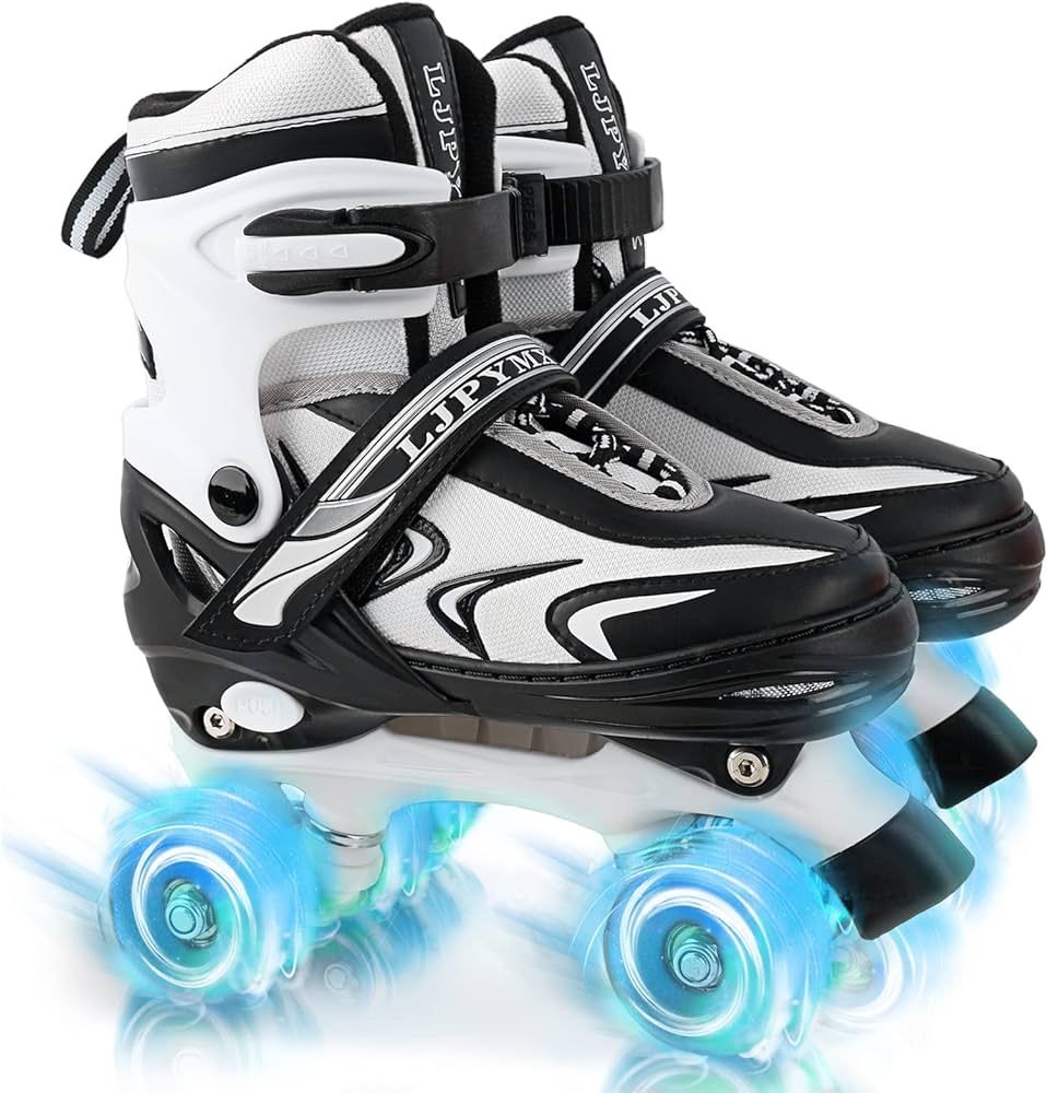 ZHUKAIKJ Roller Skates for Boys and Girls Adjustable Roller Skates for Toddler Kids Roller Skates... | Amazon (US)