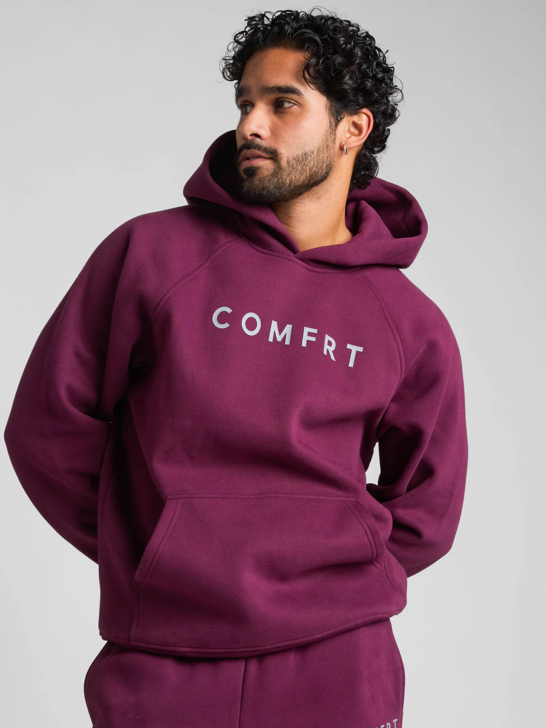 Comfrt Tranquil Hoodie | Plum | Deep Purple | Oversized | M | Medium | Comfrt