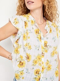 Button-Down Floral Shirt | Old Navy (US)